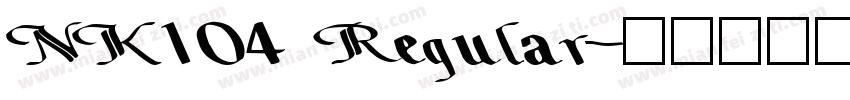 NK104 Regular字体转换